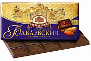 шоколад Бабаевский тёмный с цельным миндалем 0,100*15=1,5кг    (4 бл.)    ШОУ-БОКС