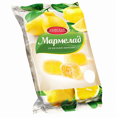 мармелад АЗ желейный со вкусом лимона 0,300*1шт! ПОШТУЧНО! (12 шт  в корб. )