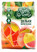 мармеладные дольки ТВ ассорти (апельсин, лимон,грейпфрут) 0,300р  ПОШТУЧНО! (15 шт  в корб. )