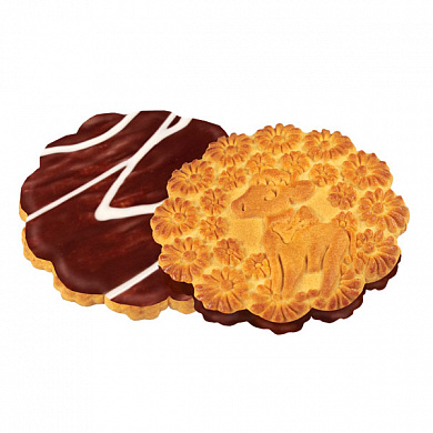 печенье КР телочка глазир.шоколад. 4,5кг.   Г 18