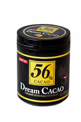 шоколад ЛОТТЕ ДримКакао 56% банка 106гр*6шт=0,636 (4 блока)
