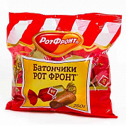 конфеты Батончики 0,250*1шт! ПОШТУЧНО! (10 шт  в корб. ) Рот Фронт