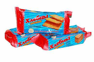 вафельный хлеб Елизавета хруст.слоёный с витаминами 0,1*20=2кг