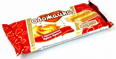 вафли Пн обожайка с ароматом  крем-брюле 0,05*40=2кг