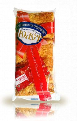 печенье Полет слоёный десерт с клубникой 0,220*15=3,3кг