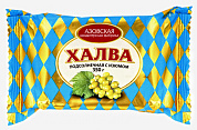 халва АЗ подсолнечная с изюмом 0,350гр  ПОШТУЧНО! (16 шт  в корб. )
