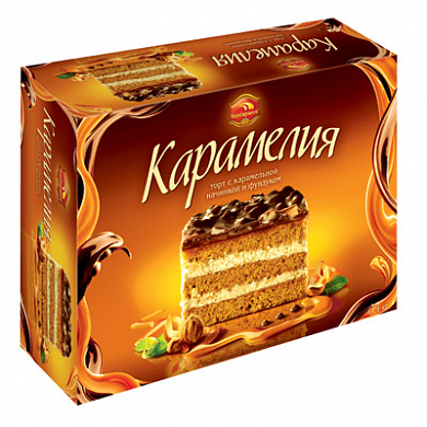 Торт Карамелия 0,400*1шт! ПОШТУЧНО!