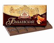 шоколад Бабаевский с апельсиновыми кусочками и миндалем 0,100*17=1,7кг   (4 бл.)    ШОУ-БОКС