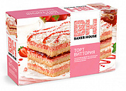 Торт "Baker House" "Виттория" бисквитный 0,350гр ПОШТУЧНО! (8 шт  в корб.)