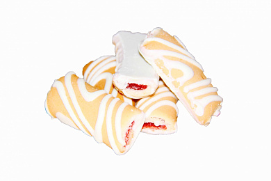 печенье Полет арлетка с начинкой декор. белой глаз. 4кг