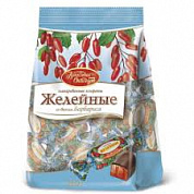 конфеты Желейные со вкусом барбариса 0,250*1шт! ПОШТУЧНО! (11 шт  в корб.) Красный Октябрь