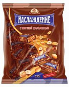 конфеты Наслаждение с мягк.карамелью 0,250*1шт! ПОШТУЧНО! (8 шт  в корб. ) Бабаевский
