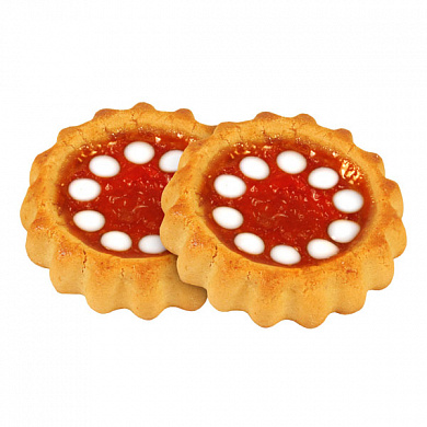 печенье КР задумка крем клубника со сливками 3,1кг ***       А86